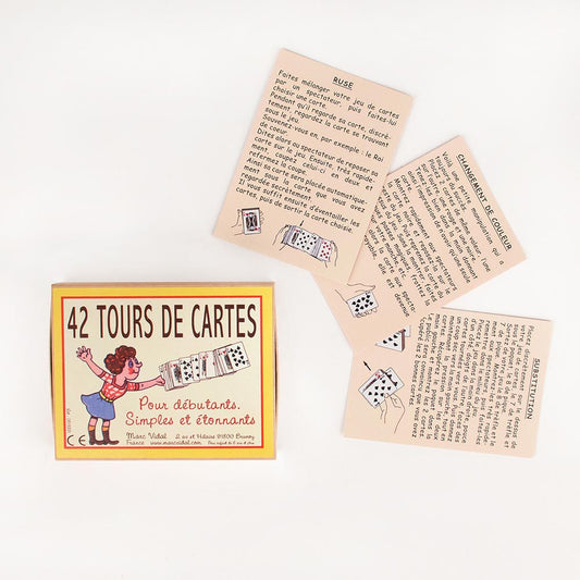 42 trucos de cartas de mago retro para pequeños regalos de cumpleaños o piñatas