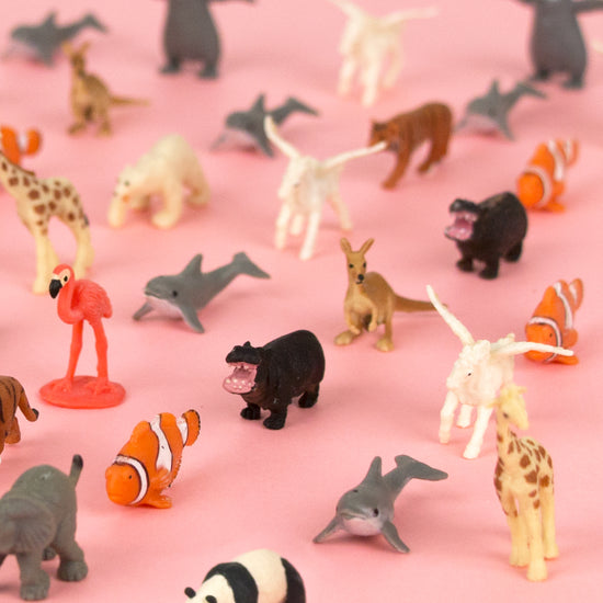Figuritas de animales salvajes para piñata de cumpleaños o bolsa sorpresa