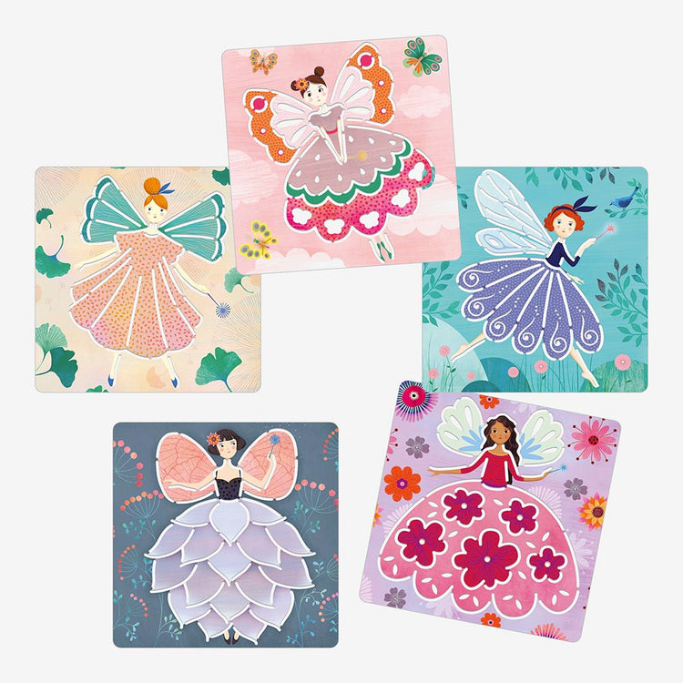Fairy stencils to offer on a fairy birthday or for Christmas