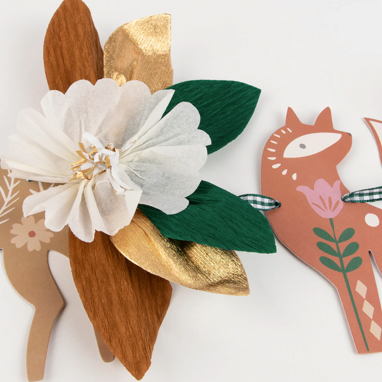 Idee decoration anniversaire animaux de la foret : guirlande animaux