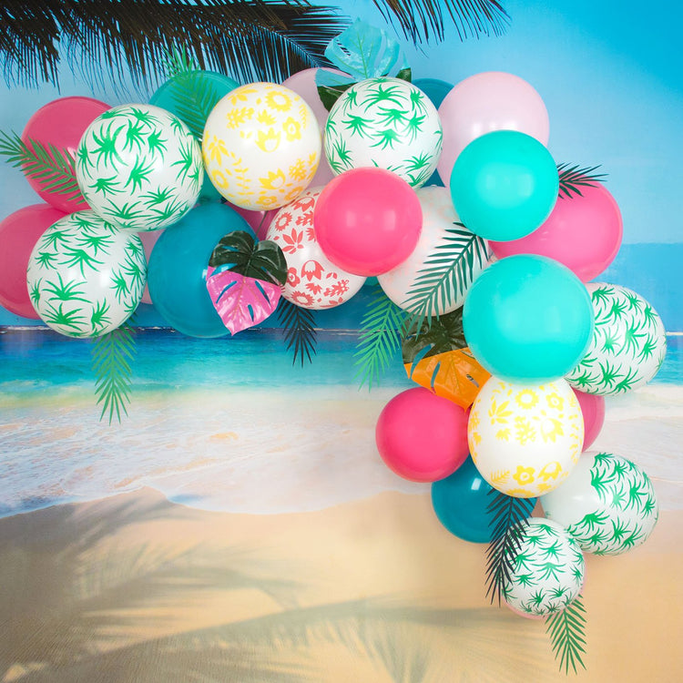 Arche de ballon tropicale avec ballons de baudruche My Little Day.