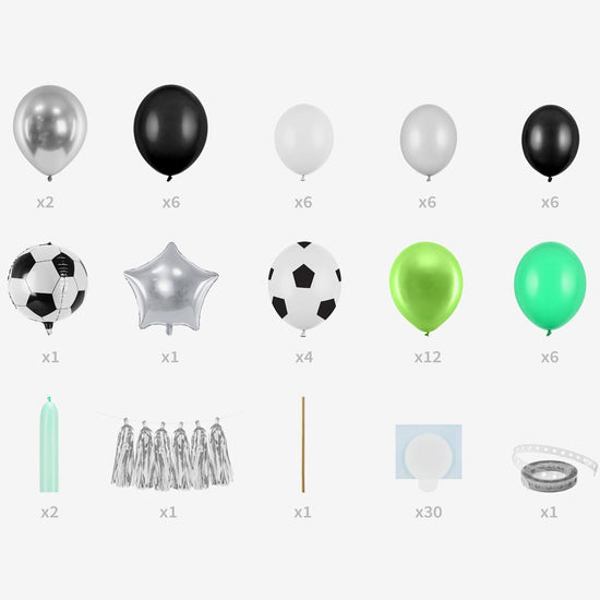 Ballon hélium foot et ballons de baudruche pour créer une arche de ballons