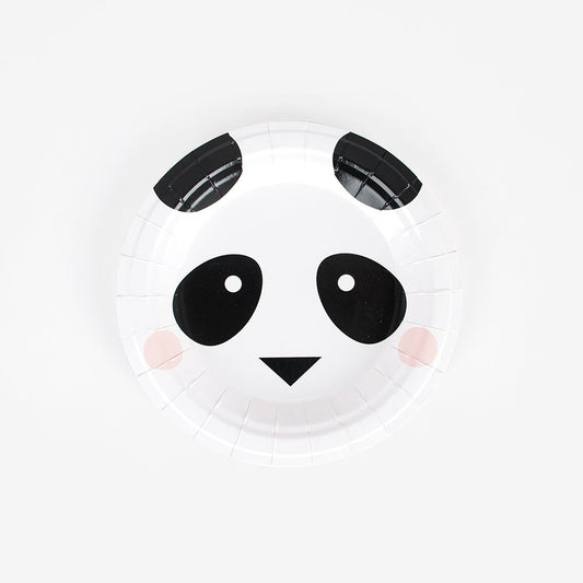 Piatti panda eco-responsabili per il compleanno del bambino panda by my little day