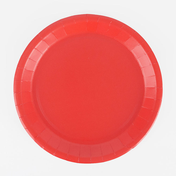 10 red eco-friendly plates for eco-responsible dishes