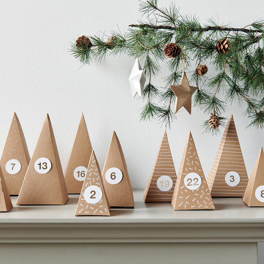Advent calendar personalized DIY Christmas nature