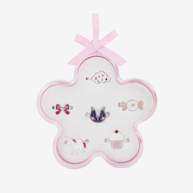 Petits cadeaux - 6 bagues licorne - Idée cadeau anniversaire princesse