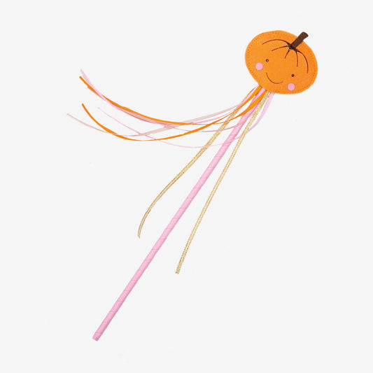 Halloween childhood costume accessory: pumpkin magic wand