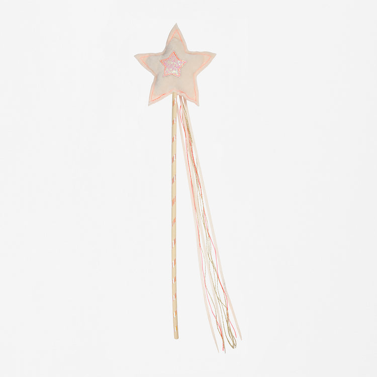 A pink magic wand for a girl's birthday by meri meri