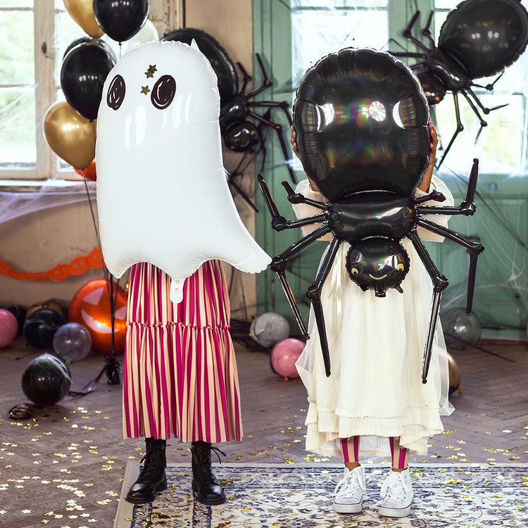 ballon fantome et ballon araignée pour decoration halloween enfant