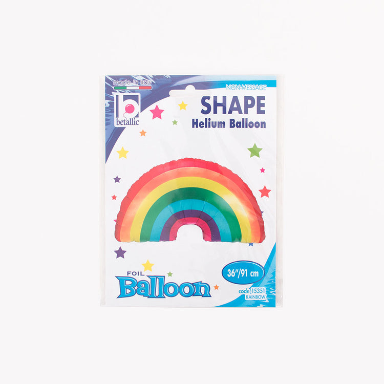 packaging ballon arc en ciel : anniversaire, baby shower, gay pride