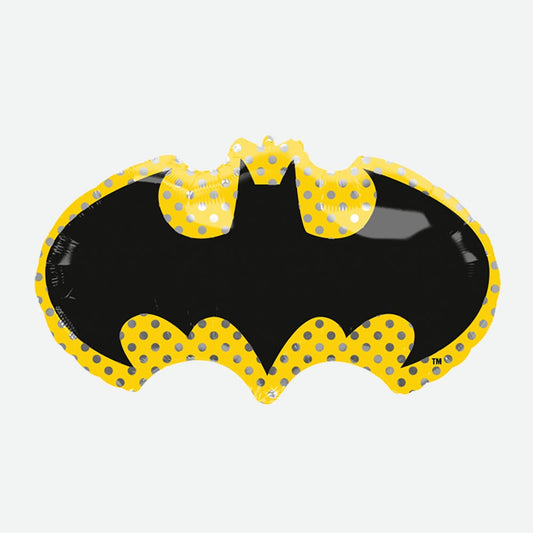 Globo de helio de Batman para una fiesta de cumpleaños infantil con temática de Batman