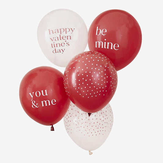 Bunch of balloons Valentine's Day by ginger ray