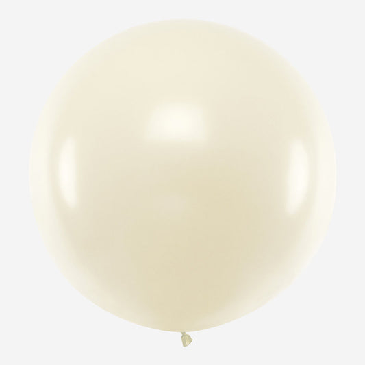 cream white balloon for birthday deco
