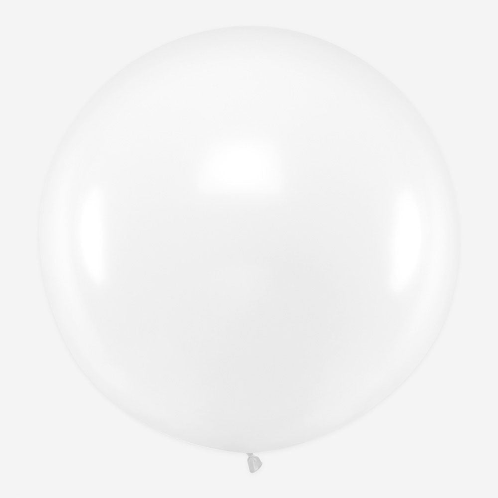Giant balloon: 1 white balloon - Wedding decoration, birthday, baby shower,  EVJF