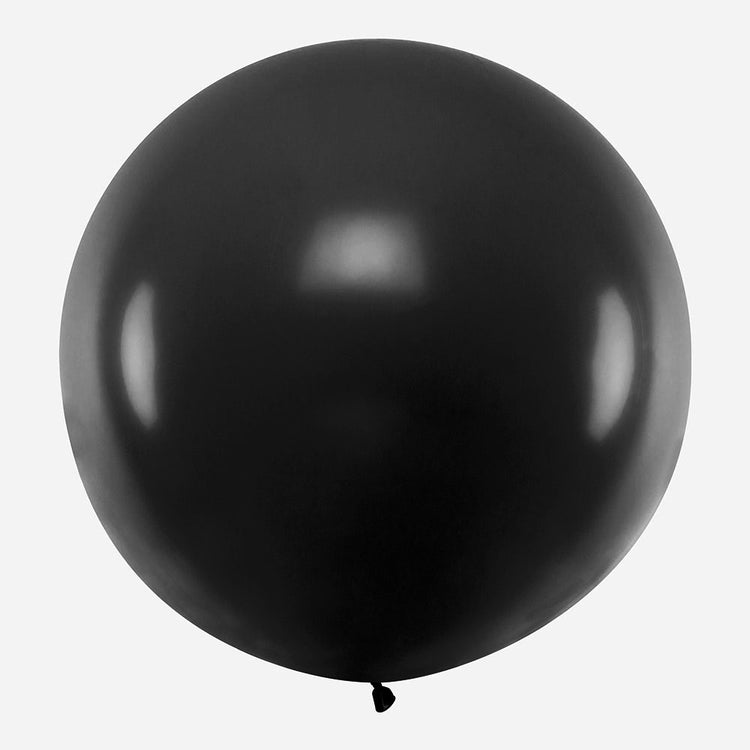 Support mural pour ballon - noir - plastique
