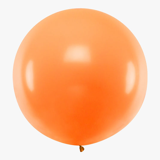 giant orange balloon for birthday deco