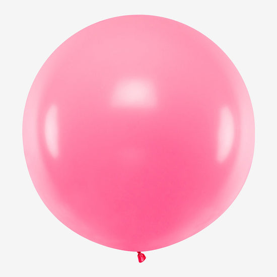 ballon de baudruche rose géant pour deco anniversaire