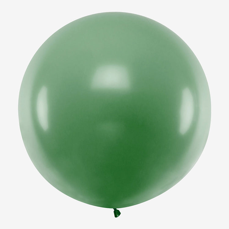 Ballon de baudruche géant : 1 ballon vert foncé - Déco