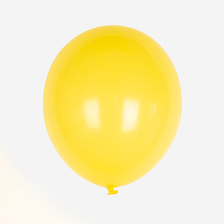 Ballons baudruche jaune de My Little Day pour decoration fete ou baby shower.