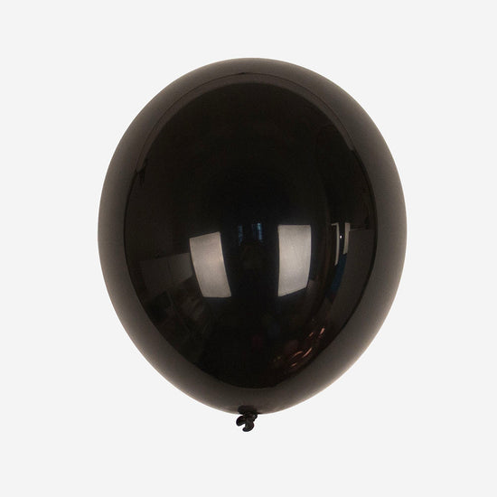 Ballons de baudruche noirs pour déco Nouvel an ou déco anniversaire
