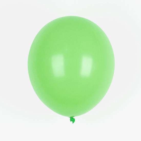Ballons de baudruche vert clair pour decoration fete élégante