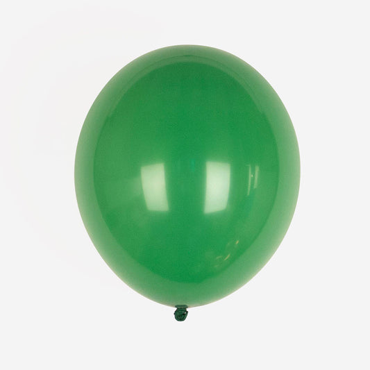 Globo verde para un cumpleaños de futbol o dinosaurio