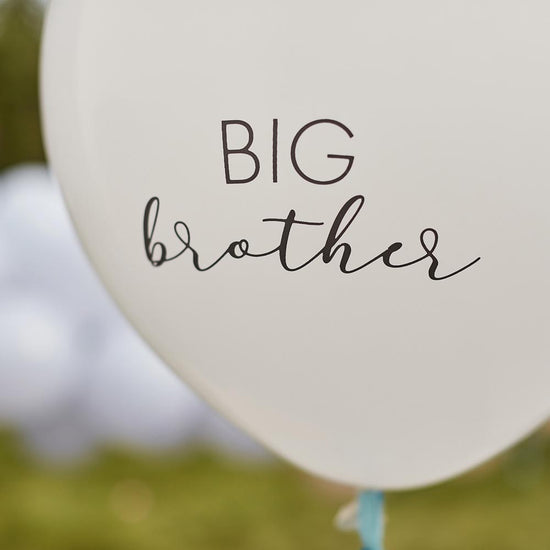 Ballon big brother pour deco baby shower deuxieme enfant ginger ray