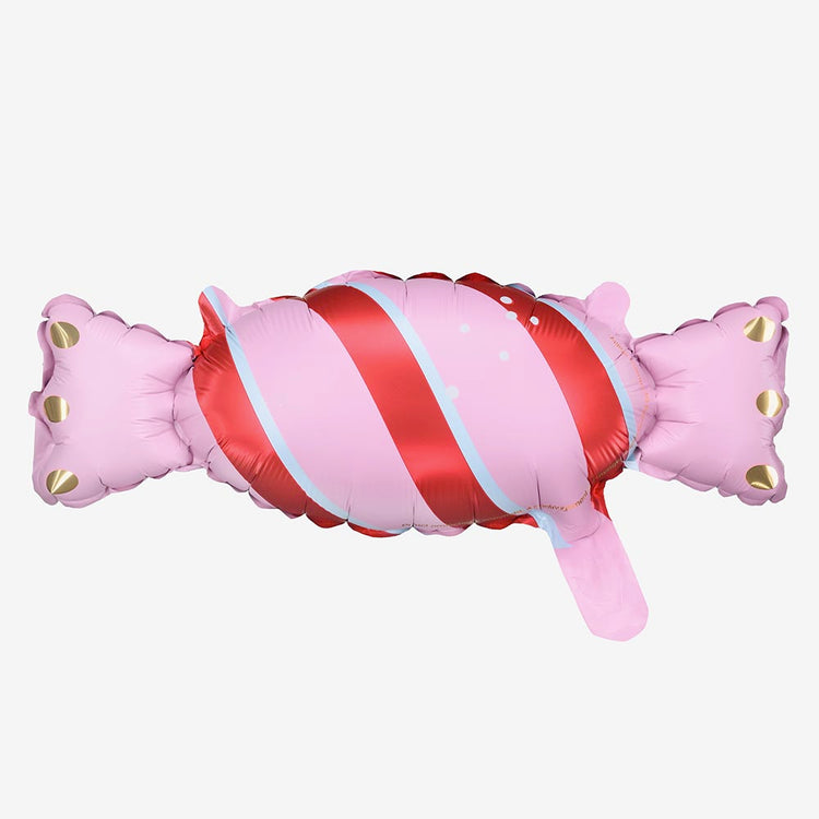 Ballon en forme de bonbon rose pour decoration anniversaire enfant