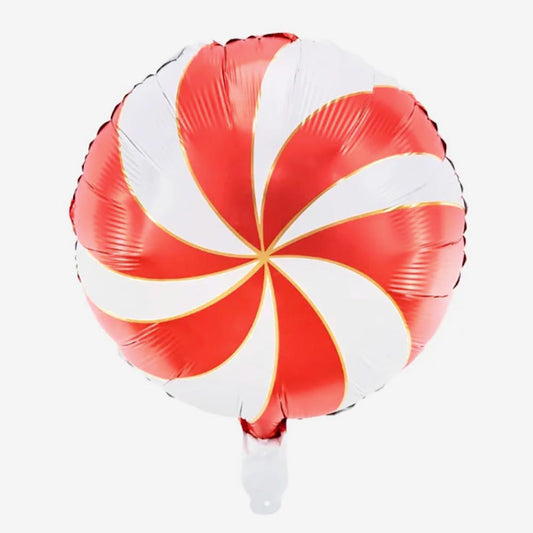 Ballon bonbon rouge pour decoration reveillon de noel originale