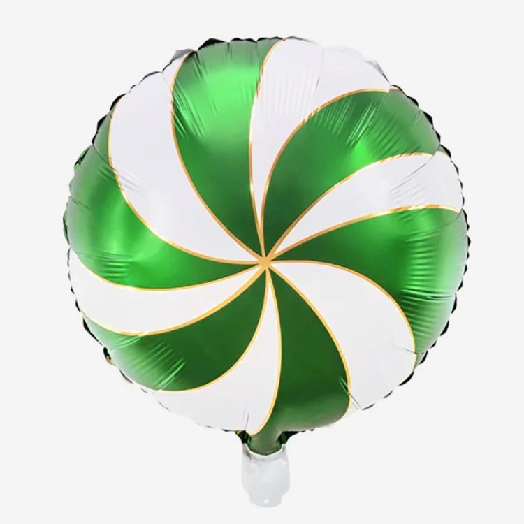 Ballon bonbon vert pour decoration reveillon de noel originale