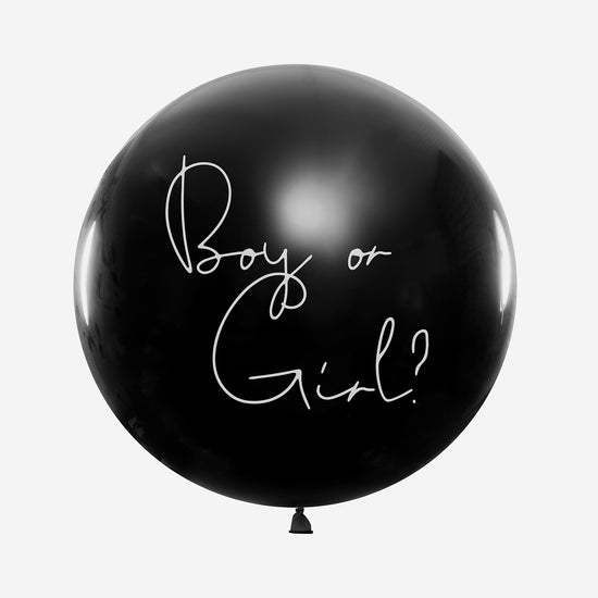 Gender reveal : ballon géant confettis fille ou garcon