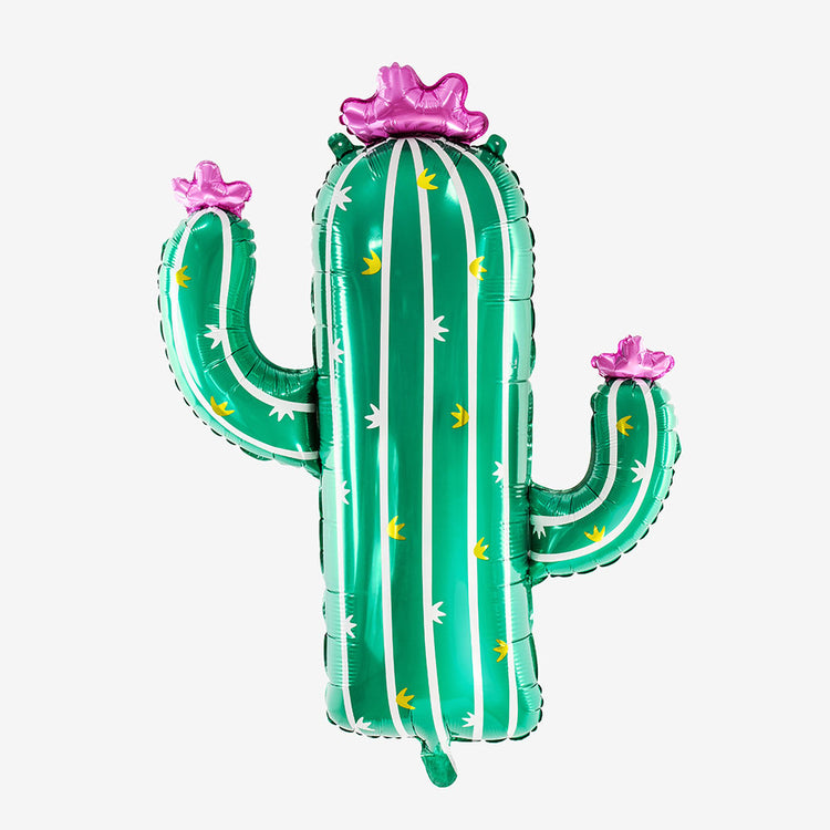 Deco anniversaire : ballon cactus pour anniversaire mexique