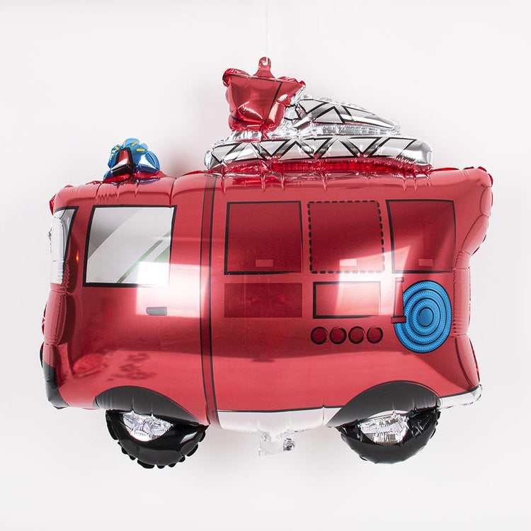 Ballon hélium - Ballon camion de pompier - Décoration anniversaire enfant  pompier