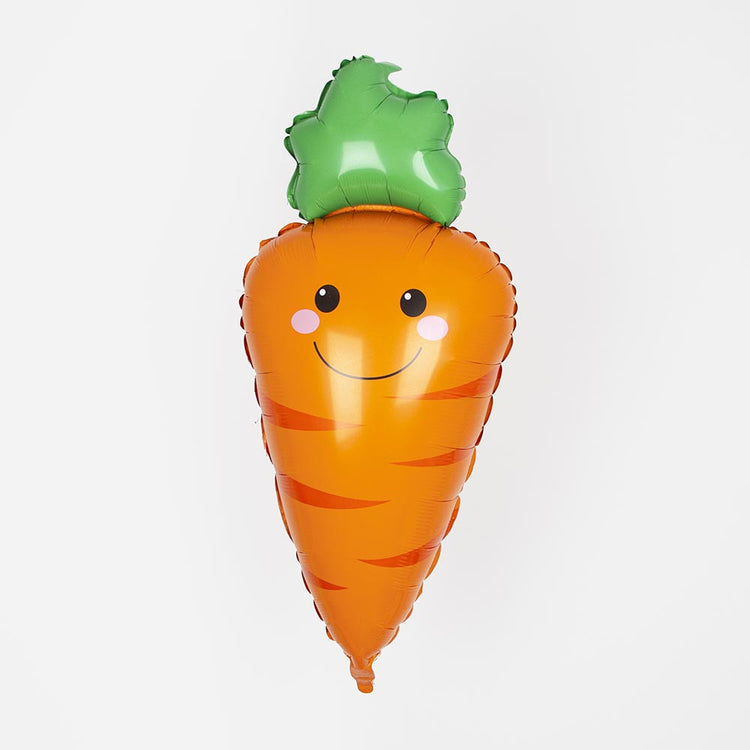 Decoración de cumpleaños: globo de zanahoria para cumpleaños de animales de granja
