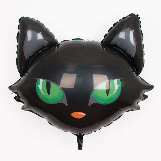 Globo de helio de gato de Halloween para decoración de Halloween.