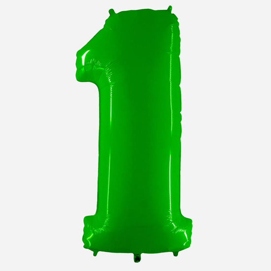 Decoration anniversaire : ballon chiffre 1 vert géant Grabo Balloons