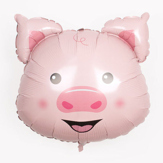 Ballon cochon : décoration anniversaire enfant animaux de la ferme