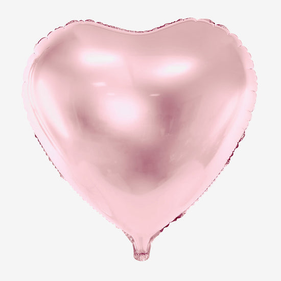 Songjum 31 Pièces Ballons en Aluminium Coeur Rose et Argenté avec Grand  Ballon Cœur Rose de 81 cm pour Anniversaire Mariage Saint Valentin  Naissance