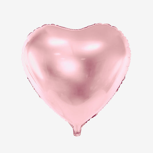 Ballon hélium coeur rose clair pour décoration de saint valentin, mariage EVJF