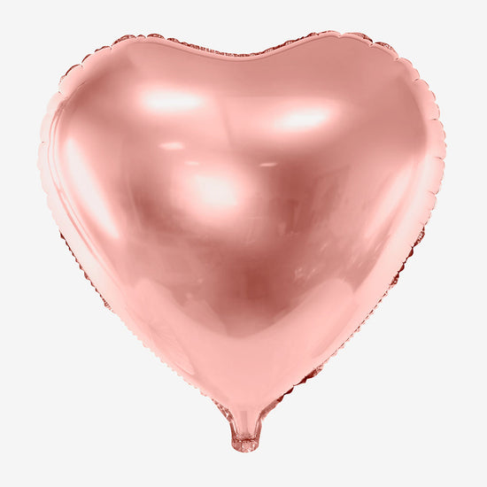 Grand ballon hélium rose gold pour mariage EVJF ou saint valentin My Mittle Day