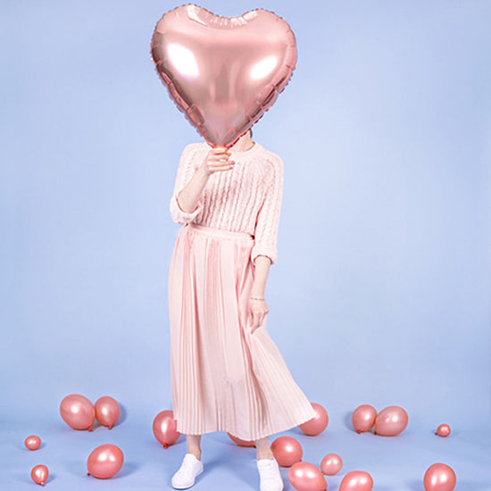 Saint valentin ou EVJF : grand ballon hélium rose gold My Little Day