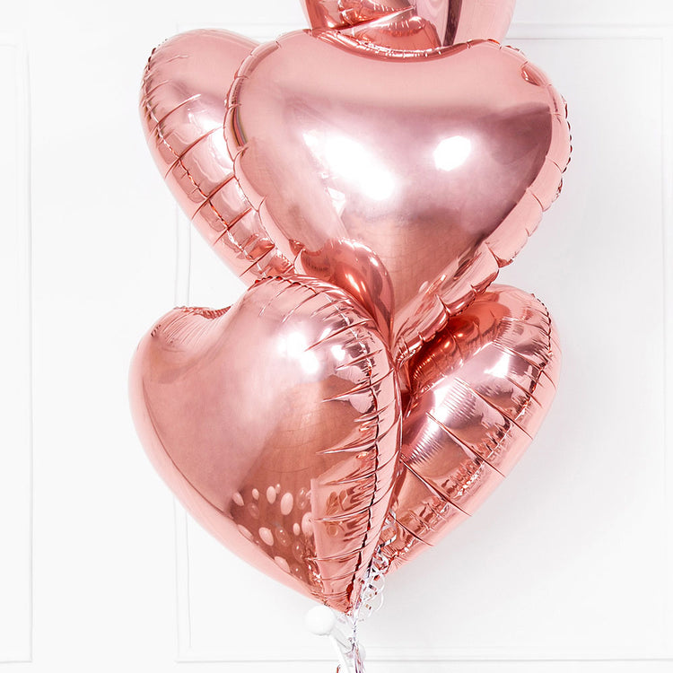 Grand ballon hélium rose gold pour mariage EVJF ou saint valentin My Mittle Day