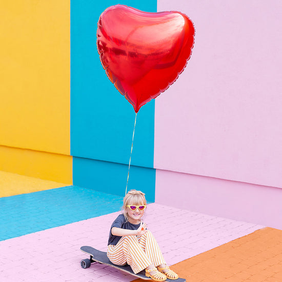 My little Day: Valentine's Day or EVJF giant red heart helium balloon offer