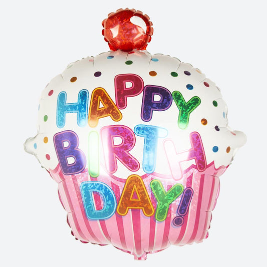 Palloncino rosa per torta di buon compleanno per la decorazione di compleanno del bambino