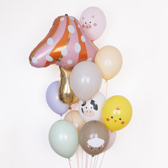 Deco anniversaire : ballon chamoignon pour anniversaire animaux des bois