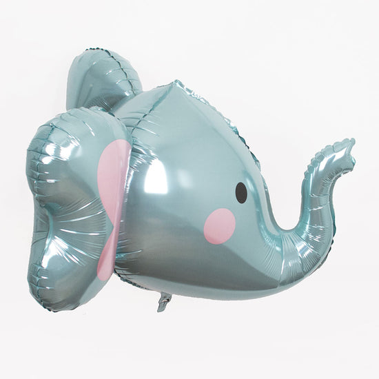 Elephant helium balloon for safari or jungle birthday