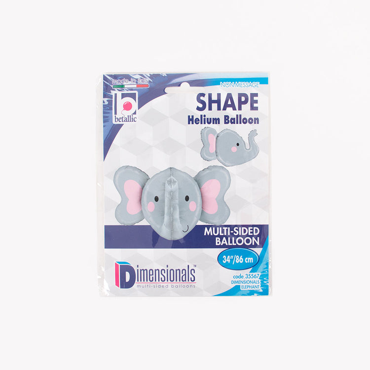 elephant balloon packaging: safari animals birthday