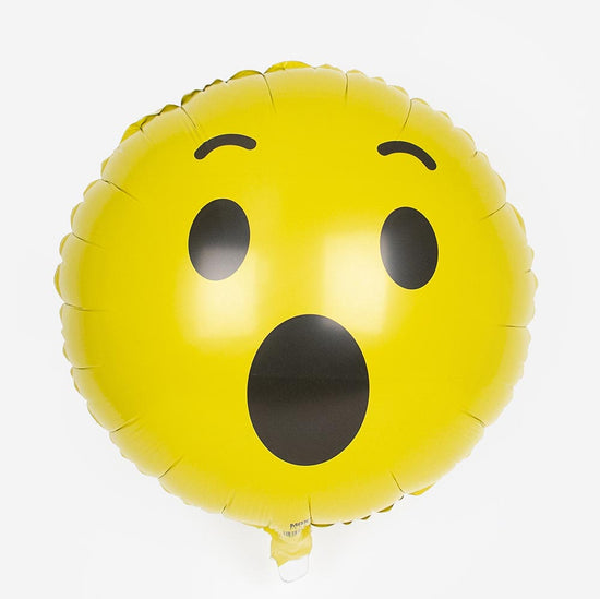 Deco anniversaire : ballon emoji pour anniversaire ado smiley