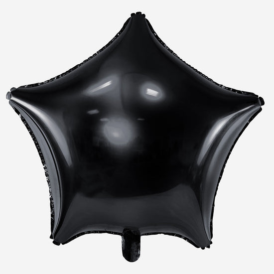 Ballon étoile noire hélium 43 cm pour déco de fête