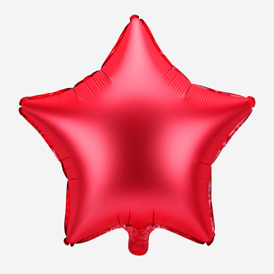 Ballon étoile rouge pour anniversaire super héros